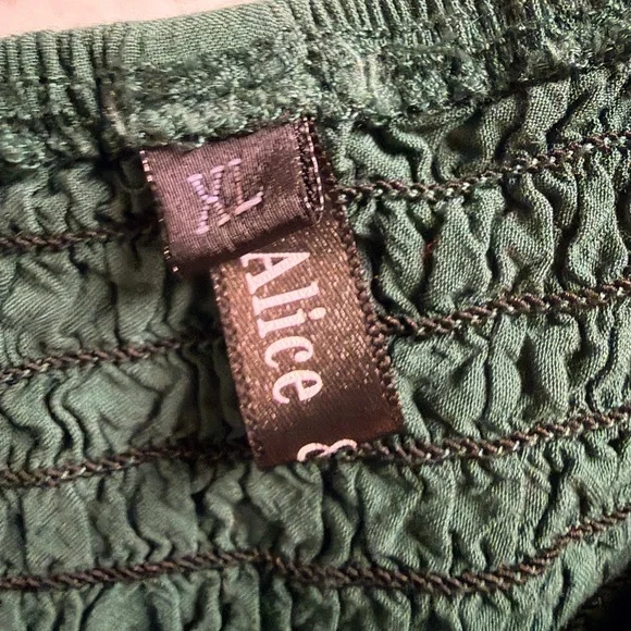 Button Front Emerald Sundress with Pockets & Ruffle straps - Picture 5 of 5